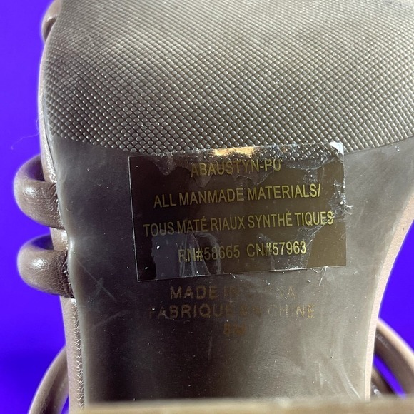 ABound Austyn Tan Mocha Strappy Block Heel Sandal Women's Shoe Size 8 - Picture 9 of 9